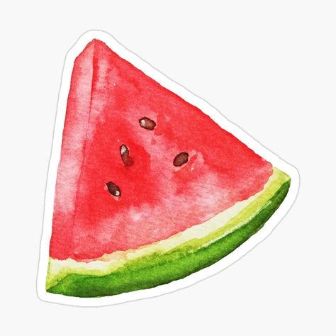 Watermelon Stickers Aesthetic, Watermelon Stickers Printables, Cute Sticker Ideas Easy, Fruit Stickers Aesthetic, May Stickers, Watermelon Sticker, Beach Stickers, Summer Stickers, Sticker Design Inspiration