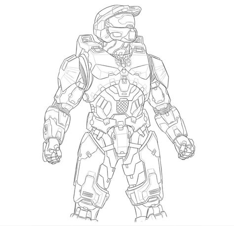 Master Chief Sketch, Master Chief Drawing, Halo Drawing, Halo Drawings, Ok Fine, Inktober 2024, Halo Armor, Halo Game, Halo Infinite