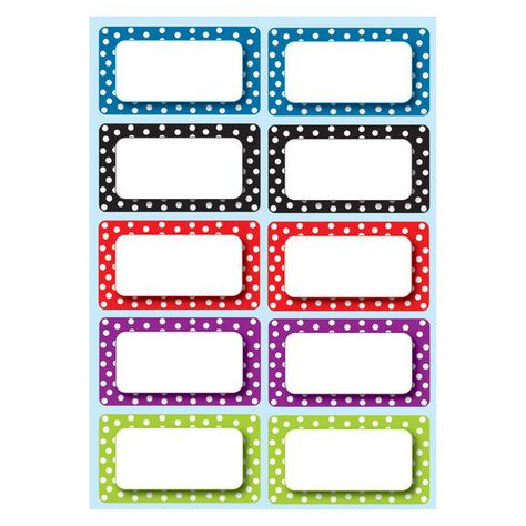 Polka Dot Magnet Nameplates, 5 Packs Easy Punch, Coordinates Decor, Liquid Chalk Markers, Chalk Pens, Steel Locker, Liquid Chalk, School Labels, Chalk Markers, Punch Out