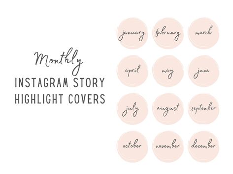 Instagram Story Highlight Covers Month Instagram Highlight Covers, Ig Highlight Icons, Instagram Story Highlight Covers, Ig Highlight, Instagram Story Highlight, Nature Instagram, Instagram Family, Pink Instagram, Monthly Themes