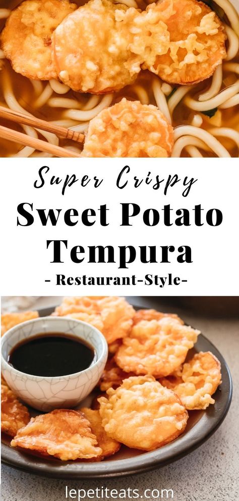 Sweet Potato Tempura with the lightest, crispiest batter is so much easier to make at home than you may have thought! Peaches Salad, Grilled Fruit Dessert, Grill Pineapple, Sweet Potato Tempura, Grilled Potato Recipes, Sweet Potato Appetizers, Grilled Pineapple Recipe, Grilled Appetizers, Tempura Recipe