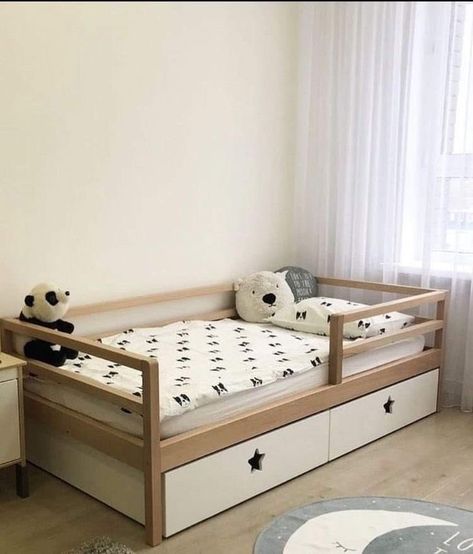 Diy Toddler Bed, Kids Bed Design, Luxury Kids Bedroom, Storing Toys, Baby Room Organization, Castor Wheels, Baby Boy Room Decor, Toddler Room Decor, Kids Bedroom Inspiration