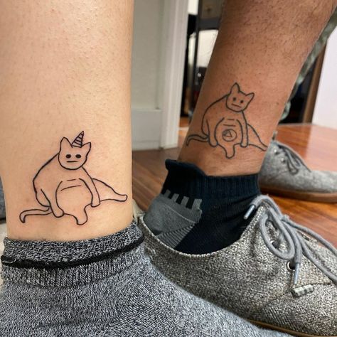 Fat Cat Tattoo, Black Cat Tattoo, Orlando Tattoo, Black Cat Tattoos, Cat Tattoos, E Tattoo, Symbol Tattoos, Fat Cat, Tattoo Flash Art