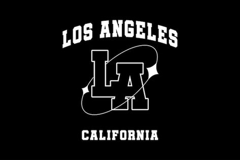 Los Angeles Logo, Los Angeles Graphic, Tech Pack, Los Angeles California, Shirt Print, Premium Vector, Graphic Resources, Tshirt Print, Vector Illustration