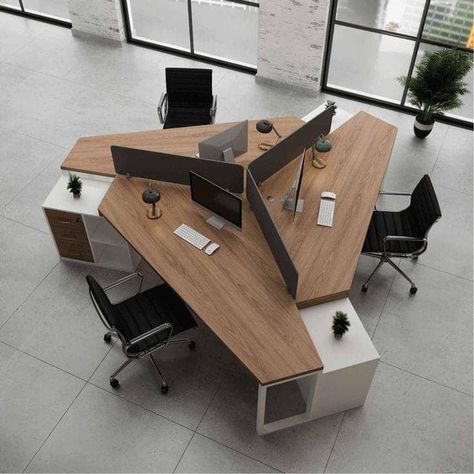 Workstations Design, Small Office Design, Office Design Inspiration, Office Table Design, Modern Office Space, Office Interior Design Modern, Modern Office Interiors, Office Space Design, Modern Office Design