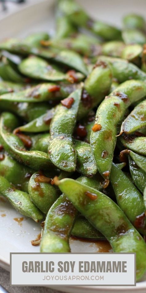 Garlic Edamame Recipe, Crescent Roll Ups, Japanese Appetizer, Ham And Cheese Crescent, Edamame Recipe, Mustard Butter, Edamame Recipes, Healthy Asian, Easy Finger Food