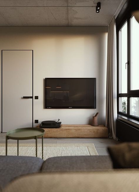 Wood Minimalist Interior, Japandi Industrial, Bright Apartment, Minimalist Apartment, Living Kitchen, 아파트 인테리어, Interior Design Architecture, Minimalism Interior, Minimalist Interior