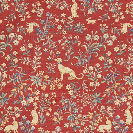 Celtic Medieval Red Flat-Weave Curtain and Upholstery Fabric | Guinevere Medieval Cluny Mille Flowers from Loome Fabrics Medieval Motifs, Medieval Flowers, Medieval Wallpaper, Tapestry Wallpaper, Medieval Pattern, Art Deco Fabric, Modern Tapestries, Medieval Tapestry, Contemporary Fabric