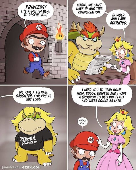 Adam Ellis Comics, Adam Ellis, Mario Comics, Mario Memes, Environment Reference, Super Mario Art, Mario Art, Comics Memes, Random Memes