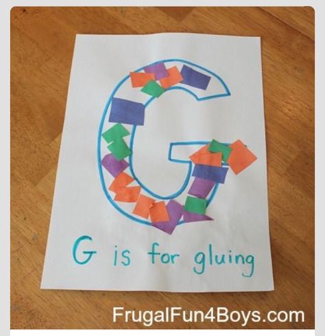 Letter 'G' G Is For Craft, G Is For, G Activities For Preschool, Letter G Crafts For Preschoolers, Letter G Activities For Preschool, Preschool Letter G, Letter Preschool, Letter G Crafts, Letter G Activities