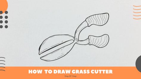 How to Draw Grass Cutter Easy Drawing Lessons For Kids, Object Drawing, Fun Cute, Learn How To Draw, Drawing Lessons, Lessons For Kids, Learn To Draw, Easy Step, Having Fun