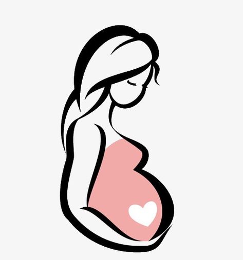 Pregnant Clipart, Pregnancy Drawing, Pregnancy Illustration, Pregnancy Art, Idee Cricut, Mother Art, Pregnancy Journal, Image Svg, Woman Png