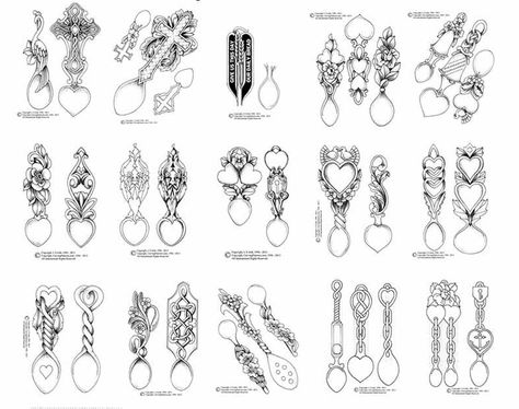 Love spoons Welsh Spoon Tattoo, Welsh Love Spoon Tattoo, Love Spoon Tattoo, Celtic Cross Meaning, Spoon Tattoo, Welsh Love Spoons, Love Spoons, Celtic Cross, Wood Patterns