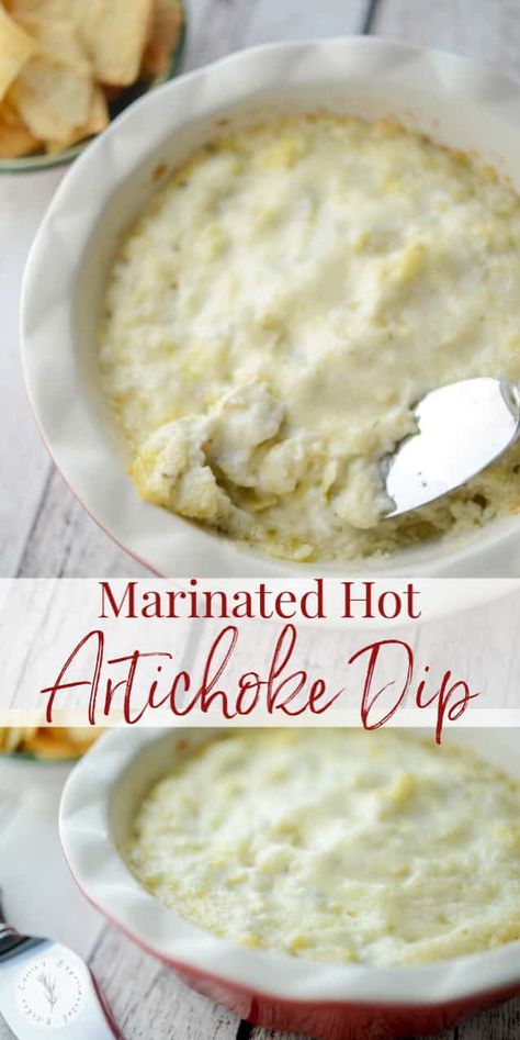 Creamed Spinach Dip, Artichoke Heart Recipes, Hot Artichoke Dip, Marinated Artichoke Hearts, Dip Recipes Appetizers, Artichoke Dip Recipe, Beer Cheese Dip, Pecorino Romano Cheese, Pecorino Romano