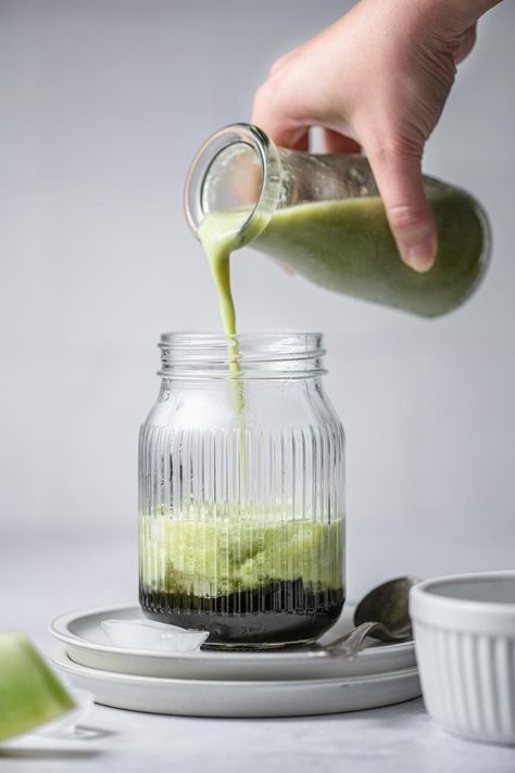 This honeydew bubble tea with brown sugar boba is creamy, fresh and fruity. Made with real honeydew melon and homemade chewy boba- you’ll want to make and sip on this bubble tea all summer long! This recipe uses coconut or oat milk, making it completely dairy free and vegan. Honeydew Milk Tea, Seasonal Vegan Recipes, Vegan Cocktails, Condensed Coconut Milk, Vegan Food Photography, Dairy Free Coffee, Bubble Tea Boba, Bubble Milk Tea, Matcha Green Tea Powder