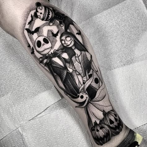 Beetlejuice Tattoo, Jack Skellington Tattoo, E.t Tattoo, Tim Burton Tattoo, Jack Tattoo, Jack Y Sally, Nightmare Before Christmas Tattoo, Christmas Tattoo, B Tattoo