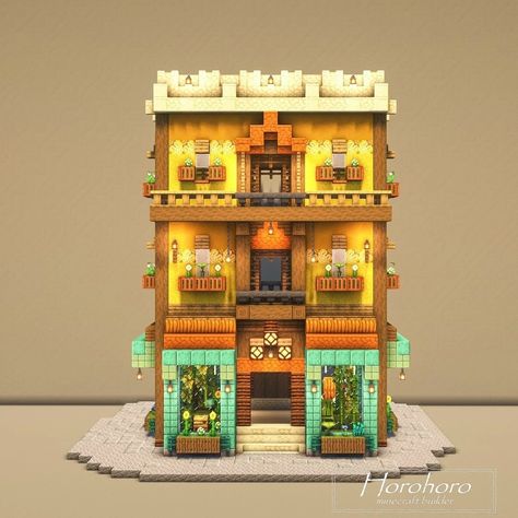 Historical Minecraft Builds, Minecraft Tailor Shop, Minecraft Villager Apartments, Small Shops Minecraft, Minecraft City Entrance, Minecraft City Bridge, Minecraft Awning, Minecraft Town Buildings, Minecraft Town Centre