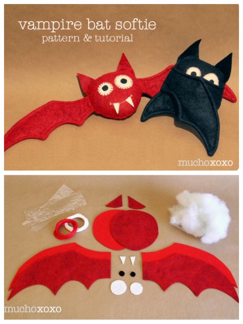 Bat Sewing Pattern Simple, Plush Bat Pattern, Vampire Sewing Pattern, Bat Toy Sewing Pattern, Stuffed Bat Pattern, Halloween Plush Pattern, Bat Stuffed Animal Pattern Free, Sewing Projects Halloween, Halloween Sewing Patterns Free