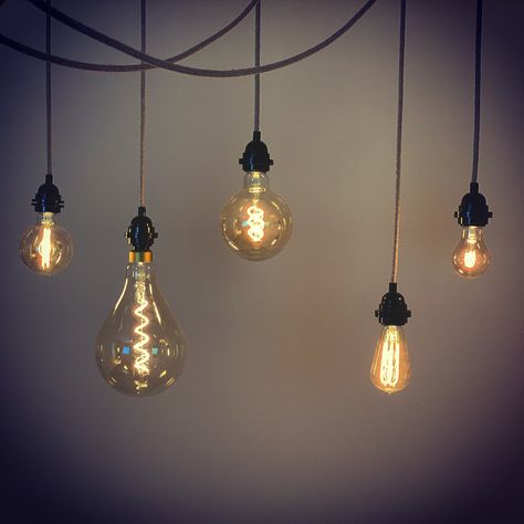 Edison Lights, Wire Pendant Light, Art Haus, Bulb Lights, Edison Light, Wire Diy, Vinyl Record Art, Edison Lighting, Edison Bulbs