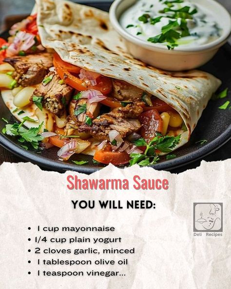 Schwarma Chicken Garlic Sauce, How To Make Shawarma Sauce, Shawarma Sauce Recipe, Shawarma Recipes, Deli Recipes, Shawarma Sauce, Arabic Dishes, Deviled Egg Salad, Chicken Shawarma Recipe