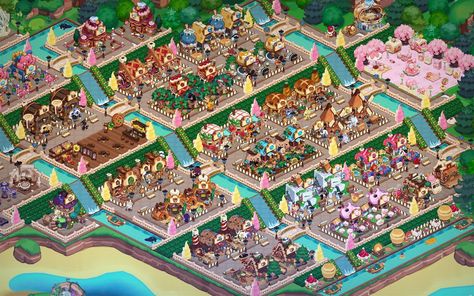 Cookie run kingdom layout Cookie Run Kingdom Production Layout, Kingdom City Cookie Run, Cookie Run Kingdom Disney Layout, Cookie Run Kingdom Full Layout, Kingdom Layout Cookie Run, Sugar Quarry Layout Cookie Run, Crk Kingdom Designs, Crk Building Layout, Cookie Rub Kingdom Layout