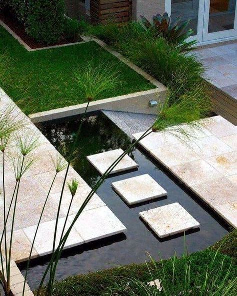 Top 70 Best Stepping Stone Ideas - Hardscape Pathway Designs Garden Hardscape, Moderne Have, Stone Ideas, Contemporary Garden Design, Garden Stepping Stones, Asian Garden, Garden Steps, Modern Backyard, Contemporary Garden