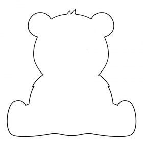 Teddy Bear Templates - Clipart Best 130 Bear Cutout Template, Teddy Bear Template, Quilling Templates, Ear Outline, Bear Template, Placement Cards, Diy Sewing Pattern, Bear Ears, Best Image