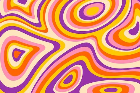 Premium Vector | Abstract blue purple trippy psychedelic seamless pattern in 70s hippie style Psychadelic Art Patterns, 70s Swirl Pattern, Psychadelic Pattern, Purple Trippy, 70s Fashion Hippie, Fabric Colour Painting, Hippy Fashion, Tufting Diy, Sunrise Colors