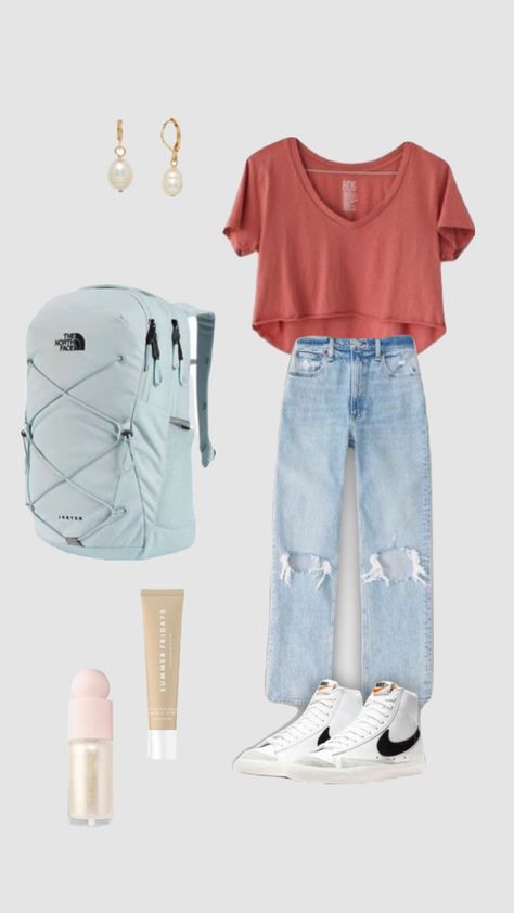 Cute Easy Outfits For School, Outfits For High School, Cute Church Outfits, Cute Middle School Outfits, Middle School Outfits, Simple Outfits For School, Cute Outfits With Jeans, Ready For School, Casual Preppy Outfits