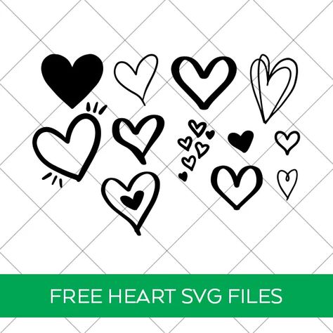 FREE Heart SVG BUNDLE for Valentine’s Day and more! Get all 12 hand drawn designs at Pineapple Paper Co. #heartsvg #valentinesvg #valentinesday #valentinecrafts #cricutvalentines #heartdesign Free Svg Heart Files For Cricut, Heart Svg Free Cricut, Valentines Svg Files Free, Heart Svg Free, Fonts Doodle, Cricket Maker, Doodle Font, Selling Ideas, Valentine Svg Files