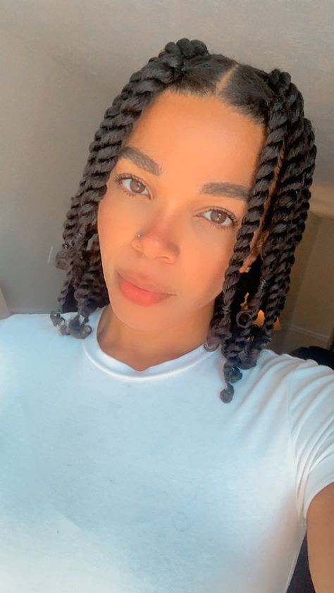 Chunky Plait Hairstyles, Large Box Braids Natural Hair, Plat Twist Hairstyles, Plait And Twist Hairstyles Natural Hair, Jumbo Twist On Natural Hair, Jumbo Twist Natural Hair, Big Natural Braids, Jumbo Plaits Natural Hair, 4 Jumbo Twists