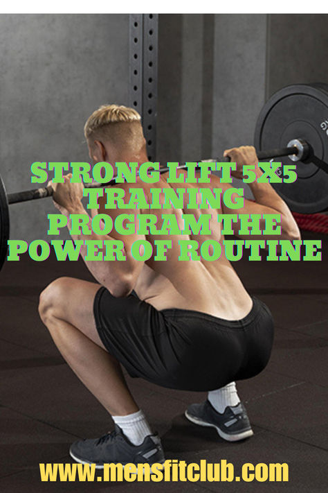 StrongLifts 5x5 workout program focused on building strength through compound lifts like squats, bench press, and deadlifts. A simple, effective strength training plan involving 5 sets of 5 reps to increase muscle mass and improve overall fitness. 5x5 Stronglifts, 5x5 Workout, Stronglifts 5x5, Workout Program, Training Program, Training Programs, You Fitness, Fitness Goals, Mens Fitness