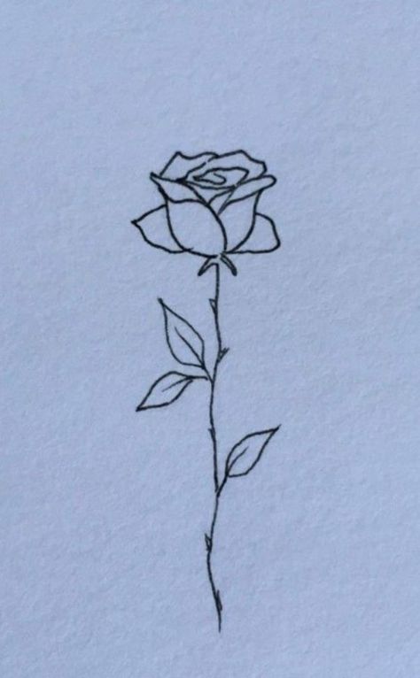 Beautiful small rose stencil tattoo designs Stick Rose Tattoo, Tattoo Design Drawings Rose, Rose Tattoo Design Minimalist, Small Detailed Rose Tattoo, Sideways Rose Tattoo, Rose Tattoos Stencil, Easy Rose Tattoo Design, Simple Tattoos To Practice, How To Draw Small Roses