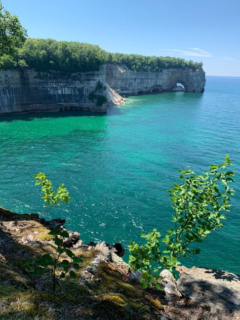 Pure Michigan Photography, Michigan Wallpaper, Pictured Rocks Michigan, Michigan Landscape, Up Michigan, Summer Nostalgia, 2024 Travel, Pictured Rocks, Pictured Rocks National Lakeshore