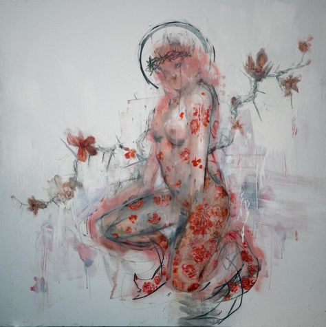 Micallef Atom Illustration, Antony Micallef, Rebirth Art, Art Alevel, Massive Attack, Ladies Clothing, Womens Clothes, Ethereal Art, Figurative Art