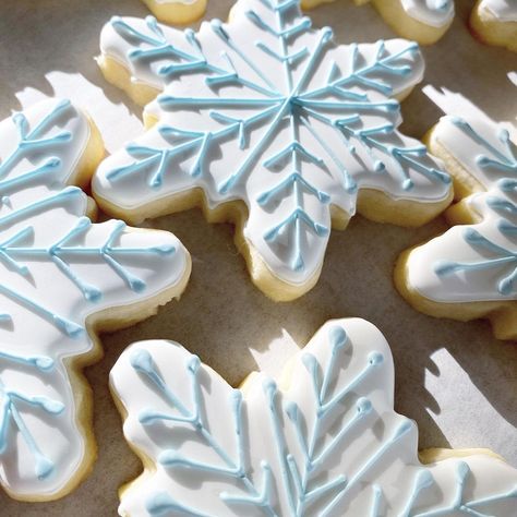 Karmen’s Cookies on Instagram: “❄️ #snowflakecookies #winter #winterwonderland #wintercookies #snow #decoratedsugarcookies #yyj” Snow In Love Cookies, Snow In Love, Snow Cookies, Xmas Cookie, S Cookies, Love Cookies, Snowflake Cookies, Bridal Shower Food, Xmas Cookies