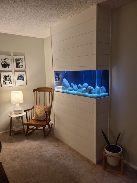 Aquarium Built In, Big Fish Tank Ideas Living Rooms, Fireplace Fish Tank, Fish Tank Fireplace, Fish Tank Built In Wall, Where To Put Fish Tank In House, Fish Tank Cabinet Ideas, Fish Tank Stand Ideas Living Rooms, Fish Tank Living Room Ideas