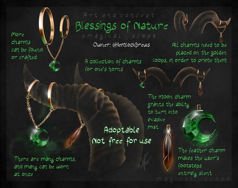 ArtStation - Jewelary Bonus: Horn jewelry, Magical Kaleidoscope Super Powers Art, Magical Accessories, Fantasy Props, Magic Design, Horn Jewelry, Magic Aesthetic, Cool Swords, Dnd Art, Dungeons And Dragons Homebrew