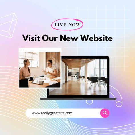 how to build a new website Website Launch Poster Design, Website Announcement Ideas, New Website Announcement, Website Launch Idea, Product Launch Event, New Website Launch, Website Advertising, Launch Campaign, New Template