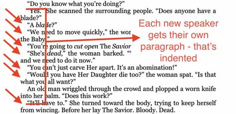 How to Write Dialogue: Master List of Dialogue Punctuation & Tips Dialogue Punctuation, Dialogue Rules, Write Dialogue, Punctuating Dialogue, Quotation Format, Screenplay Writing, Writer Tips, Master List, Writing Strategies