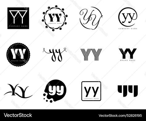 Yy Logo, Serif Lettering, Initial Fonts, Font Typography, Logo Company, Business Identity, Letter Y, Bold Text, Draw On Photos