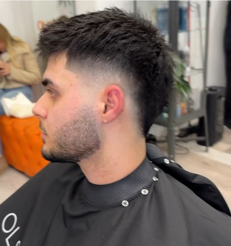 Burst Fade Mullet Straight Hair, High Taper Fade Haircut, Burst Fade Mohawk, Men Fade Haircut Short, Male Haircuts Curly, Mohawk Haircut, Burst Fade, Easy Hair Cuts, Men Haircut Curly Hair