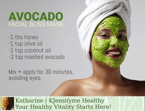 Homemade Avocado Face Mask, Avocado Face Mask Recipe, Healthy Face Masks, Avocado Mask, Face Mask For Pores, Natural Beauty Routine, Avocado Face Mask, Healthy Face, Face Mask Recipe