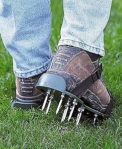 Lawn Aerator Sandals by DBROTH Landscaping Tools, Aerate Lawn, Diy Lawn, Spike Shoes, Corn Maze, Amazon Buy, Garden Supplies, Lawn Care, Lawn Mower