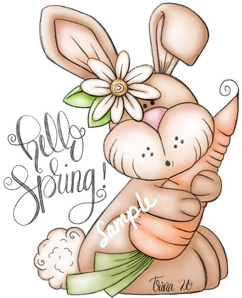 1 Clipart, Rabbit Png, Easter Paintings, Checkbook Covers, Spring Bunny, Bunny Crafts, Bob Ross, Web Graphics, Hello Spring