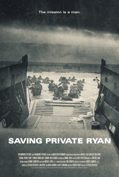 Poster for Saving Private Ryan by Scott Saslow. #savingprivateryan #stevenspielberg #tomhanks #mattdamon #edwardburns #tomsizemore #adamgoldberg #vindiesel #worldwar2 #movieposter #graphicdesign #posterdesign #fanart #alternativefilmposter #alternativemovieposter Saving Private Ryan, Events Ideas, Tv Series Online, Worst Movies, Movie Posters Design, Cinema Posters, Vin Diesel, Film Poster, Movie Poster Art