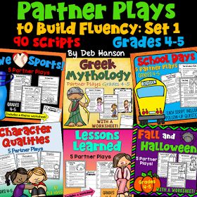 Partner Play Bundle of 90 scripts for upper elementary grades! These are a perfect reading activity that builds fluency! Ideal for classroom implementing the Daily 5 routine! Reading Fluency Activities, Play Script, Character Lessons, Kindergarten Math Free, Fluency Activities, Fluency Practice, Teacher Support, 5th Grade Reading, Language Art Activities