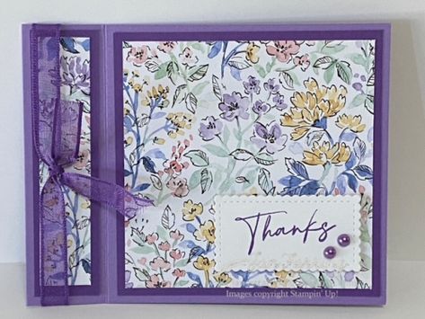 Book Binder Design, Hand Penned Dsp Stampin Up Cards, Book Binder Cards, Book Binding Card Tutorial, Book Binding Fold Cards, Book Binding Cards Tutorial, Stampin Up Book Binding Cards, Hand Penned Stampin Up Cards, Hand Penned Petals Stampin Up Cards