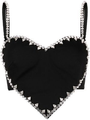 AREA | Designer Fashion | FARFETCH Area Brand Fashion, Area Top Farfetch, Area Heart Top, Area Fashion Brand, Heart Top Outfit, Area Clothes, Bejeweled Top, Heart Shaped Top, Heart Crop Top