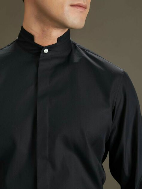 Neck Ideas, Cashmere Suit, Shanghai Tang, Polo Shirt Outfits, Most Stylish Men, Chef Wear, Mens Designer Shirts, Neckline Designs, Shirt Detail